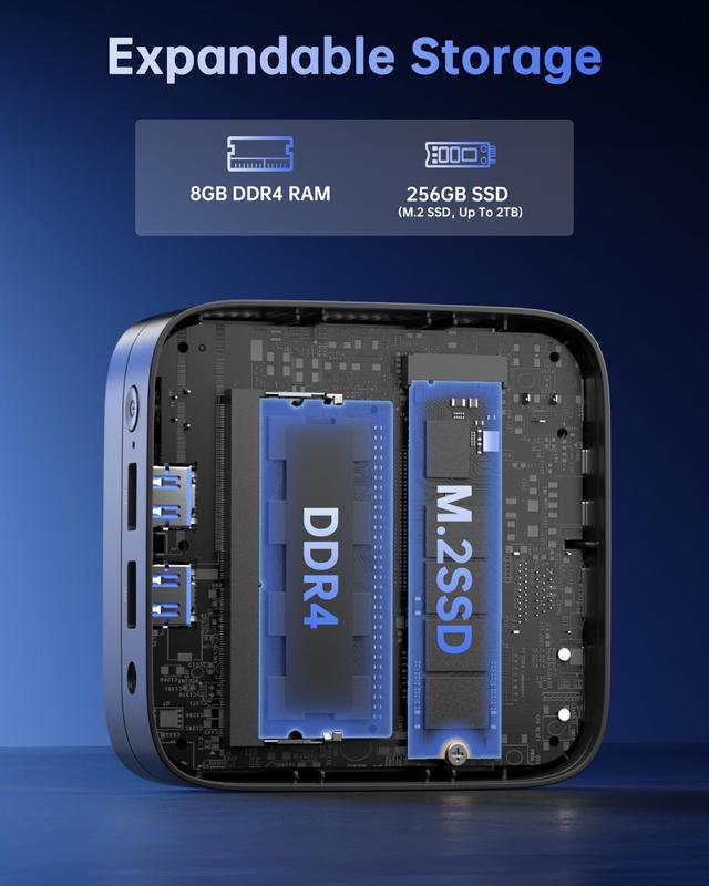 Mini PC KAMRUI Essenx E1 Twin Lake-N150 8 GB DDR4 256 GB SSD 4K
